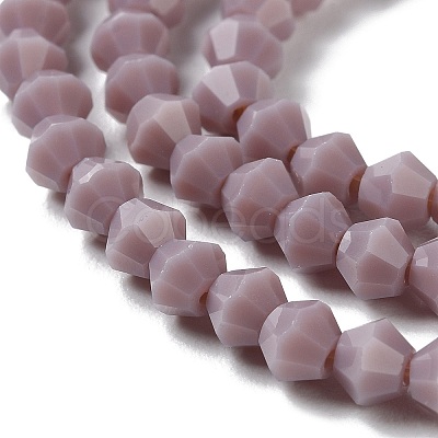 Opaque Solid Color Imitation Jade Glass Beads Strands EGLA-A039-P4mm-D13-1