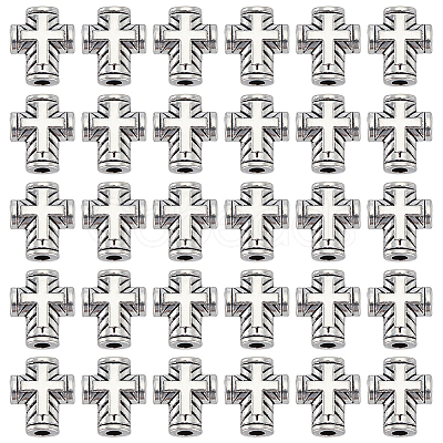 100Pcs Tibetan Style Zinc Alloy Beads FIND-HY0004-28-1
