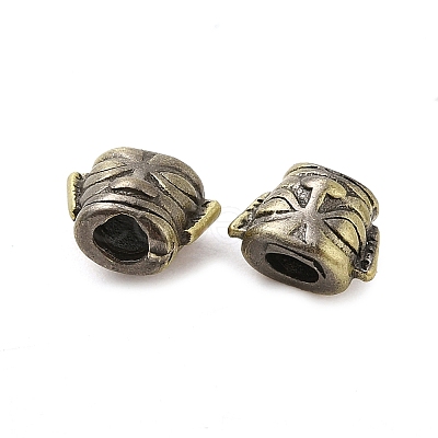 Tibetan Style Rack Plating Brass Bead KK-Q805-21AB-1