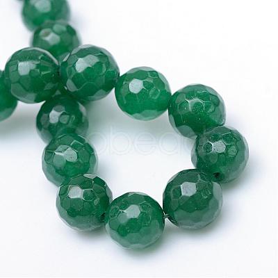 Natural White Jade Bead Strands G-R346-10mm-05-1
