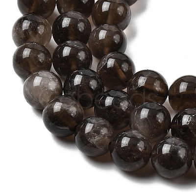 Natural Smoky Quartz Beads Strands G-B167-A09-10mm-1