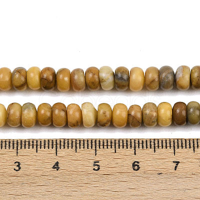 Natural Huanglong Jade Beads Strands G-L647-D02-4x6mm-1