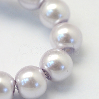 Baking Paint Glass Pearl Bead Strands HY-Q003-3mm-25-1