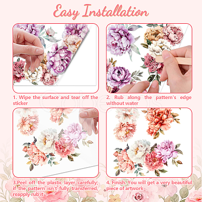 3 Sheets 3 Styles PVC Waterproof Decorative Stickers DIY-WH0404-041-1