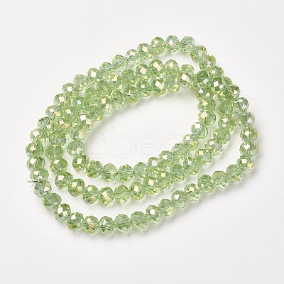 Electroplate Transparent Glass Beads Strands LS-EGLA-A034-T4mm-T08-1