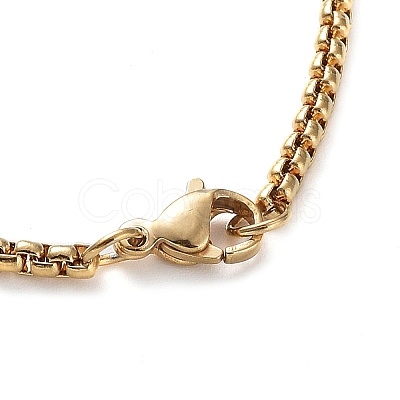 PVD Vacuum Plating 304 Stainless Steel Dumbbell Pendant Necklaces NJEW-Z023-01G-1