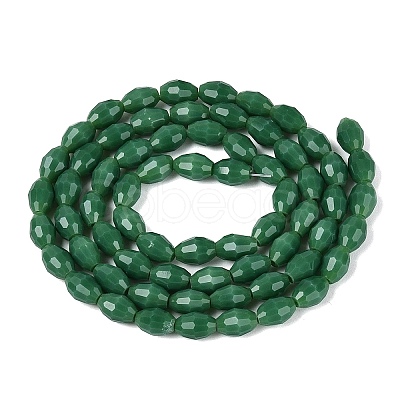 Opaque Solid Color Glass Beads Strands GLAA-N071-01A-C08-1