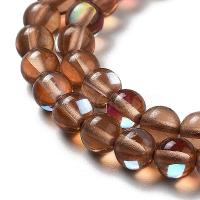 Synthetic Moonstone Beads Strands G-P528-J01-02-1
