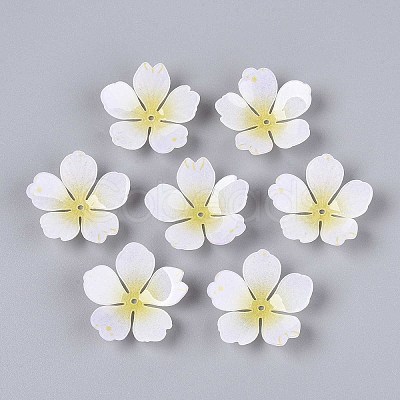 Flower Acrylic Bead Caps SACR-T017-51A-1