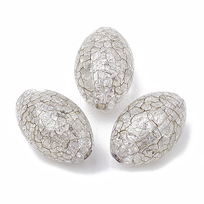 Crackle Acrylic Beads CACR-N001-01-1