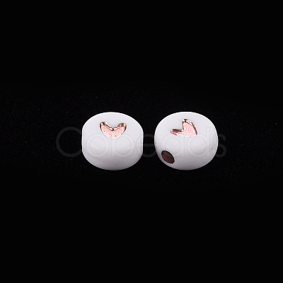 Plating Acrylic Beads LS-PACR-YWC0001-01-1