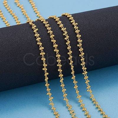 Handmade Brass Beaded Chains CHC-I006-02G-1