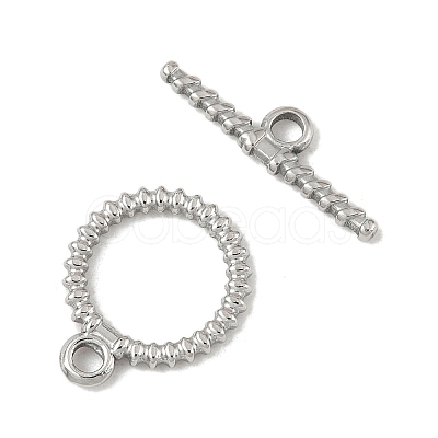 304 Stainless Steel Toggle Clasps STAS-L022-539P-1
