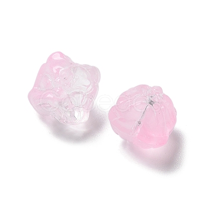 Baking Paint Transparent Glass Beads X1-GLAA-C035-01F-1