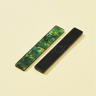 8Pcs 4 Style Cellulose Acetate(Resin) Big Pendants KY-FS0001-17-1