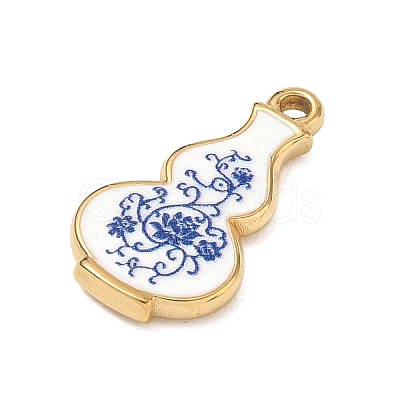 304 Stainless Steel Enamel Pendants SA-CBA800D-01A-G-1