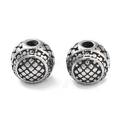 304 Stainless Steel Beads STAS-M057-03AS-1