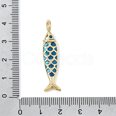 Brass Enamel Pendants KK-CBA960E-06A-G-1