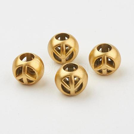 CCB Plastic European Beads CCB-P003-02AG-1