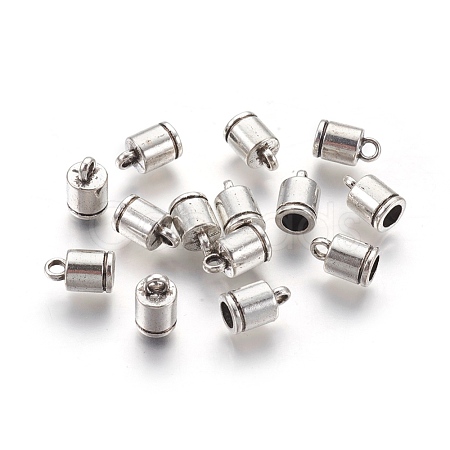 Tibetan Style Alloy Cord Ends X-TIBEP-30076-AS-FF-1