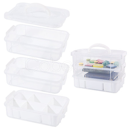 3 Layers Plastic Handled Organizers Boxes CON-WH0095-212A-1