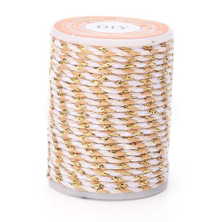 4-Ply Polycotton Cord with Metallic Thread X1-OCOR-Z003-D33-1