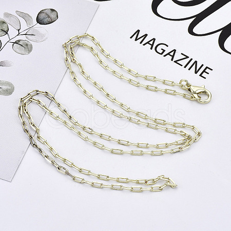 Brass Paperclip Chains MAK-S072-09A-14KC-1