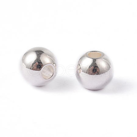 Round 202 Stainless Steel Beads STAS-O091-A-04S-1