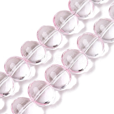 Transparent Electroplate Glass Beads Strands EGLA-N012-06F-1