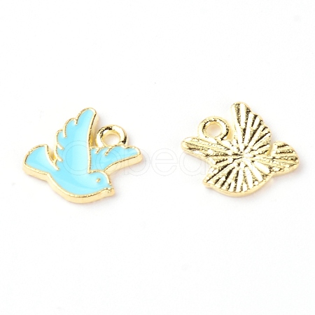 Zinc Alloy Enamel Charms PALLOY-TAC0022-10C-1