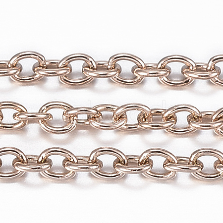 3.28 Feet Ion Plating(IP) 304 Stainless Steel Cable Chains X-CHS-H009-25RG-1