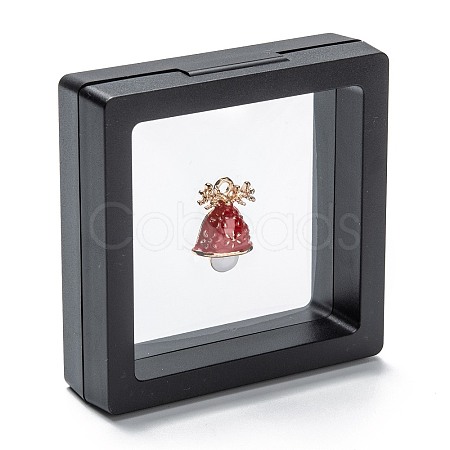 Square Transparent PE Thin Film Suspension Jewelry Display Box CON-D009-01B-03-1