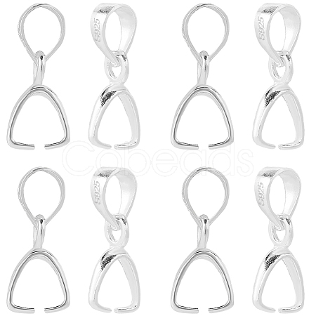 SUNNYCLUE 6Pcs 925 Sterling Silver Pendants Bails STER-SC0001-31-1