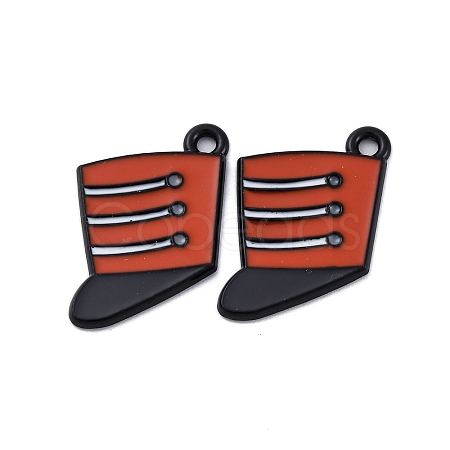 Spray Painted Alloy Pendants PALLOY-S194-01C-EB-1