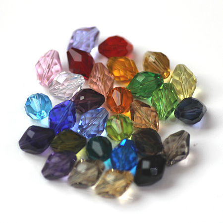 Imitation Austrian Crystal Beads SWAR-F054-11x8mm-M-1