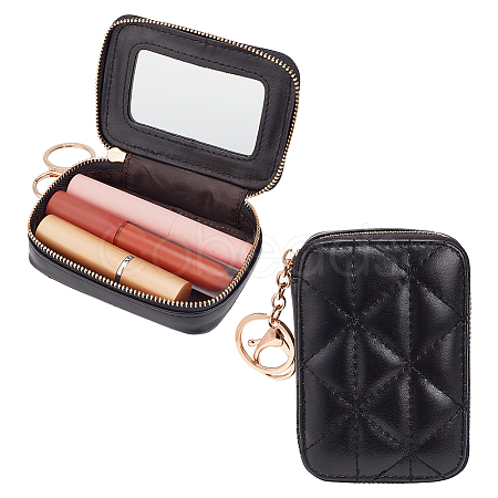 PU Leather Zipper Lipstick Storage Bags AJEW-WH0165-87B-1