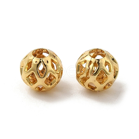 Brass Hollow Spacer Beads KK-P249-03B-G-1