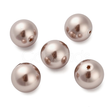 Baking Paint Pearlized Glass Pearl Round Beads HY-Q001-02C-02-1
