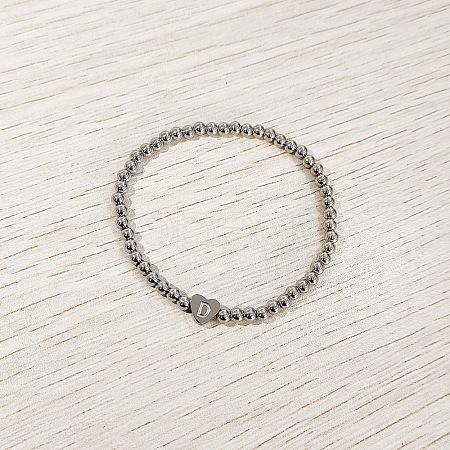 304 Stainless Steel Beads Stretch Bracelets for Women FS-WGC4F34-04-1
