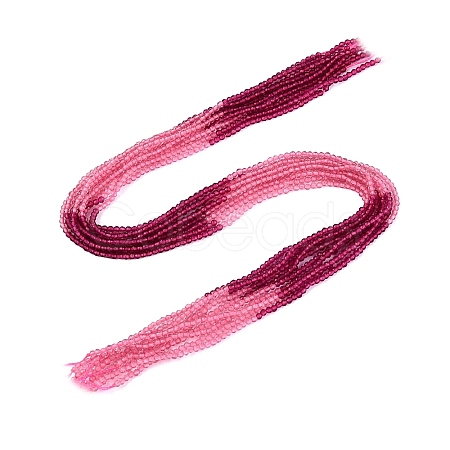 Transparent Glass Beads Strands GLAA-N074-01A-01-1