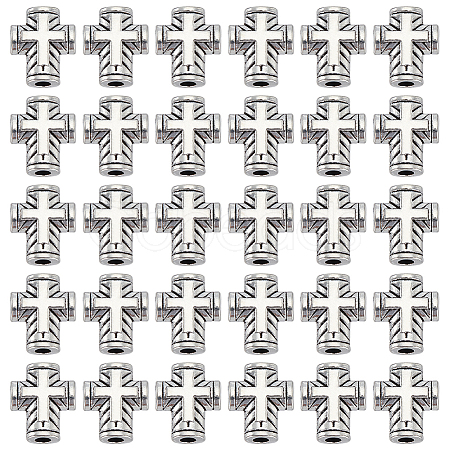 100Pcs Tibetan Style Zinc Alloy Beads FIND-HY0004-28-1