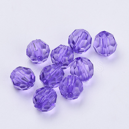 Transparent Acrylic Beads TACR-Q257-10mm-V50-1