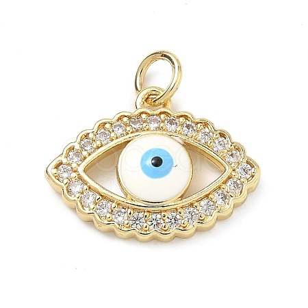 Brass Micro Pave Cubic Zirconia Pendants KK-H255-02B-G03-1