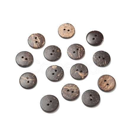 2-Hole Natural Coconut Buttons COCB-G002-03B-1