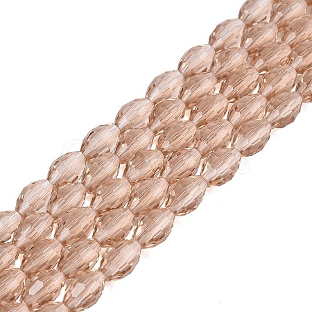 Transparent Glass Beads Strands GLAA-N071-01A-A06-1