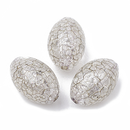Crackle Acrylic Beads CACR-N001-01-1