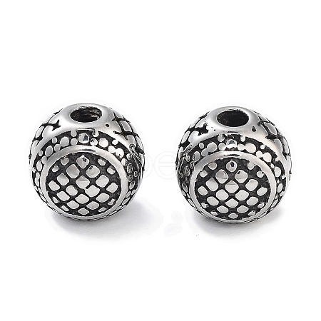 304 Stainless Steel Beads STAS-M057-03AS-1