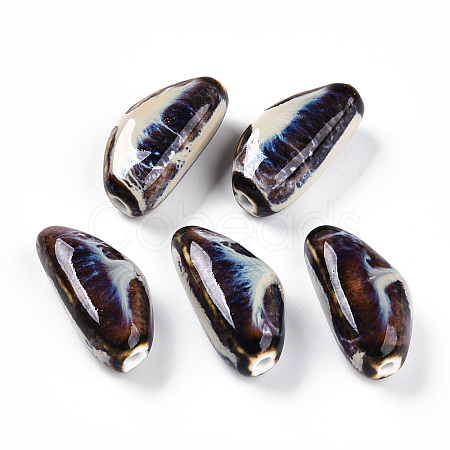 Handmade Porcelain Beads PORC-N008-08F-1