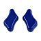 Opaque Acrylic Beads, Nuggets, Dark Blue, 21x13x7mm, Hole: 1.6~1.8mm, about 450pcs/500g