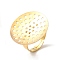 304 Stainless Steel Sieve Ring Settings, Round, Real 18K Gold Plated, Inner Diameter: 18mm, Tray: 25mm